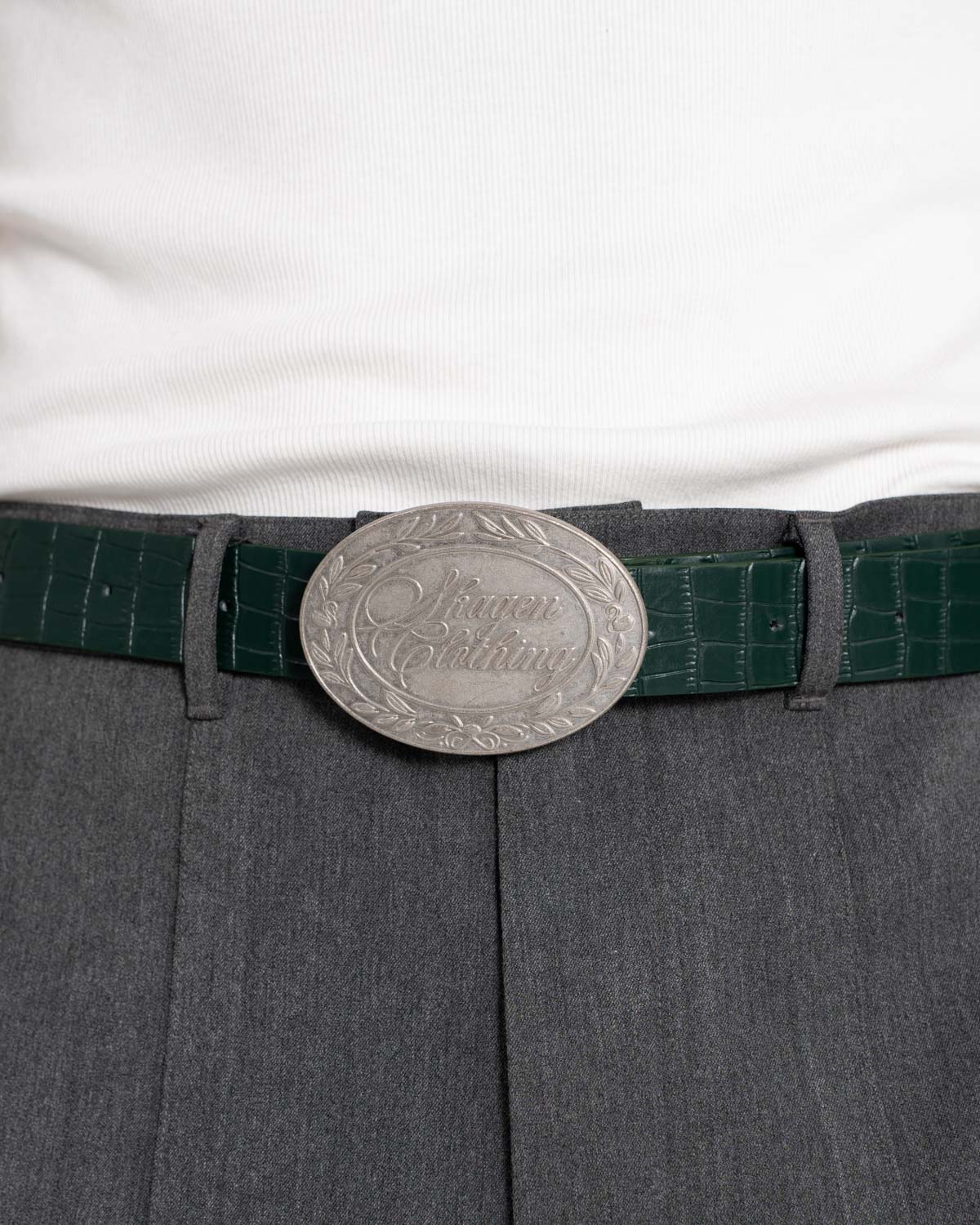 Croc Belt Green